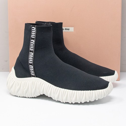 Sneakers alte miu nere - miu,
