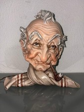 Lampada Testa Anziano Capodimonte 