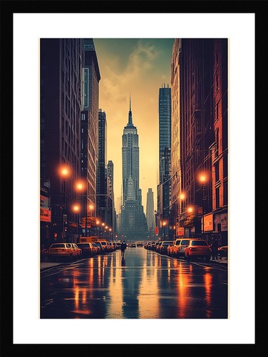 Quadro drammatico skyline - , di