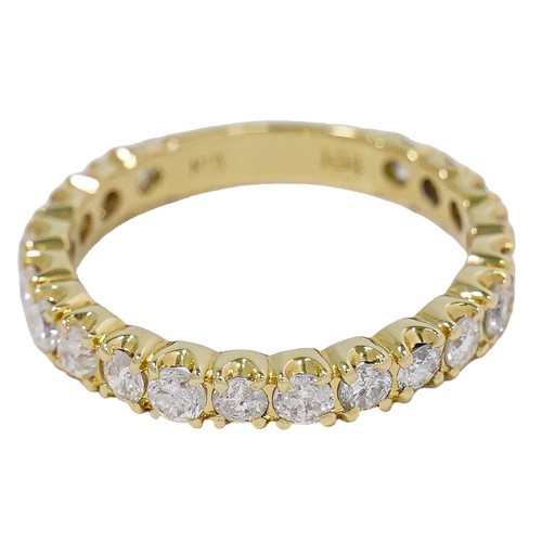 Anello fascia con - a, diamanti
