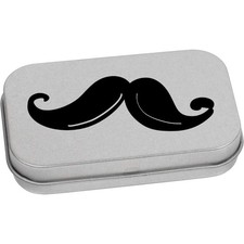 'Baffi ricci' scatola di latta / immagazzinaggio con cerniera in metallo (TT058009)