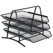 VASCHETTA PORTADOCUMENTI PORTA DOCUMENTI PER UFFICIO IN METALLO 3 RIPIANI