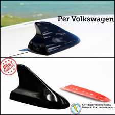 FINTA ANTENNA PINNA DI SQUALO adesiva Nera PER Volkswagen Golf Estetica tuning