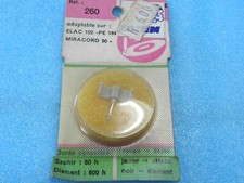 Diamant / Saphir / Aiguille / Pointe pour ELAC 102 - PE184 - Miracord 90