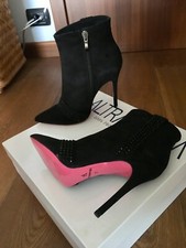 ALTRAMAREA Tronchetti Scamosciati Taglia 37 Tacco 12 Nuovi Con Scatola Mai Usati