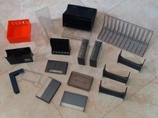 LOTTO CONTENITORI CUSTODIE VARI PER MUSICASSETTE AUDIOCASSETTE