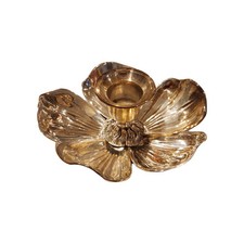 Portacandele vintage italiano in argento 800 fiore di loto - ottime condizioni