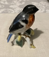 Statuina uccellino porcellana