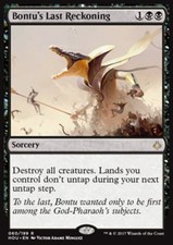 MTG BONTU's LAST RECKONING FOIL EXC - ULTIMA SENTENZA DI BONTU - HOU - MAGIC