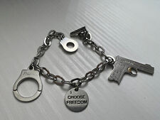 Braccialetto Gioielli Nomination "I CHOOSE FREEDOM" Uomo manette pistole