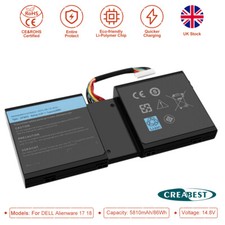 Batteria 86Wh 5810mAh per Dell Alienware 17 18 M18X-R3 M17X-R5 2F8K3 02F8K3 KJ2PX