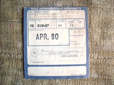Bollo auto originale aci