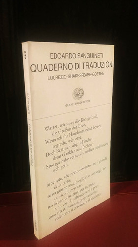 Sanguineti quaderno di - e.,