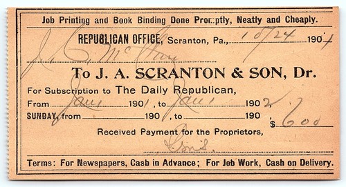 1904 scranton giornale - pa,