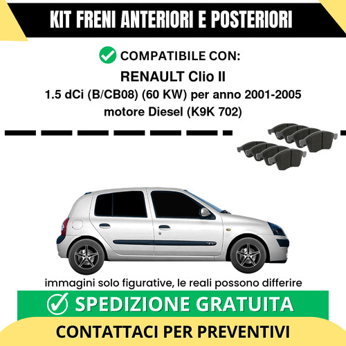 Pastiglie freno ant - ant, post