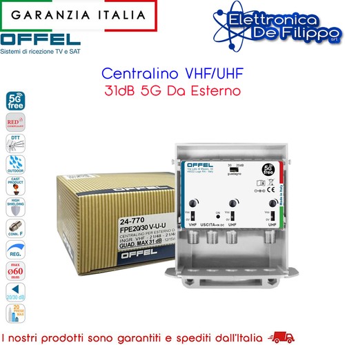 Centralino vhf uhf - vhf/uhf, 31db