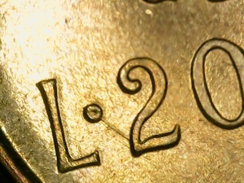Lire 1976 errore linea in - lire,