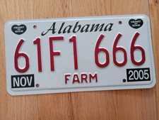 Targa ALABAMA 2005 FATTORIA