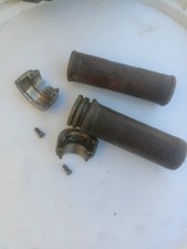 Tommaselli ? comando gas Ottone. Manopole Bianchi Usato  come da foto Ottime 