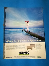RITAGLIO DI GIORNALE PUBBLICITA' CLIMATIZZATORI AERMEC DA COLLEZIONE - (141)