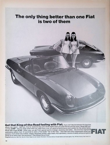 Pubblicità stampa 1967 - 1967, fiat