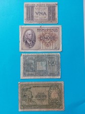 Italia lotto 4 banconote varie epoche