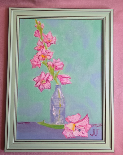 Dipinto olio con cornice - olio,