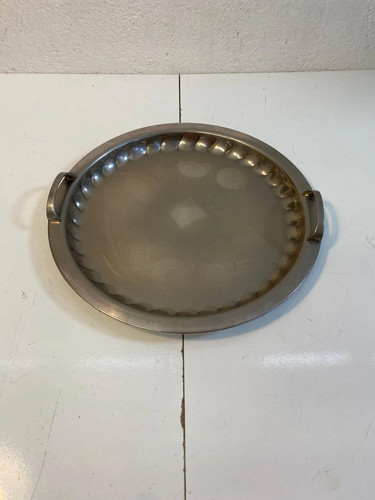 Vassoio vintage argentato ø42 - vassoio,