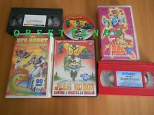Lotto DVD JEEG vs MOSTRI + 2 VHS  IL GRANDE MAZINGA vs.GETTA ROBOT + GOLDRAKE