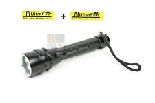 TORCIA SUBACQUEA + 2 BATTERIE RICARIC. IMMERSIONI SUB CREE XMLT6 LED 5000 LUMENS