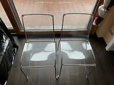 Coppia sedie Trony Calligaris vintage trasparenti