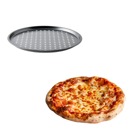 Teglia per pizza forata - teglia,