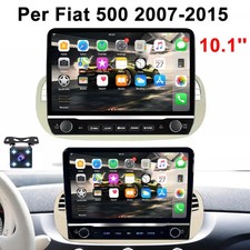 4+64G 10'' adatto Apple Carplay Per Fiat 500 07-15 Android 13 Car Radio WiFi GPS