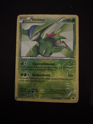 Carta pokemon virizion 98 - carta, 17/98