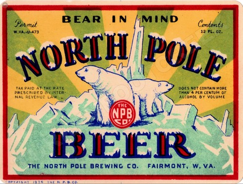 Insegna birra polo nord - insegna, 9"