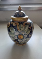 Vaso con coperchio in Ceramica di Caltagirone