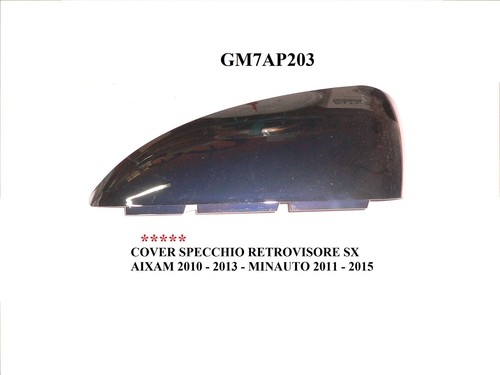 Cover specchietto cromato - sx,
