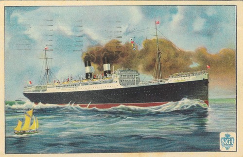 Cartolina ill navigazione - cartolina,