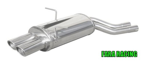 Scarico finale 2x90x70 inoxcar - scarico,