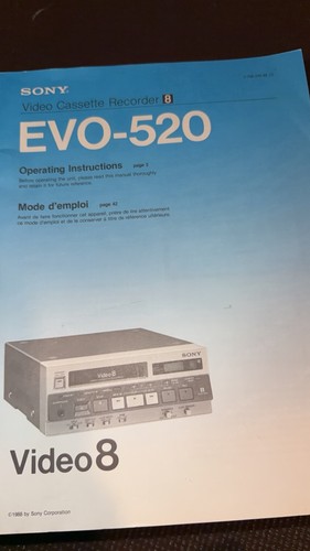 Sony evo 520 video8 - sony, evo-520