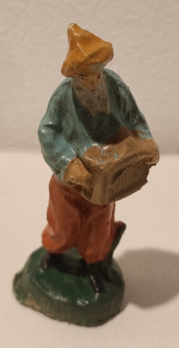 Antico pastore statuina - pastore,