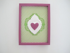 Quadro cuore sacro bianco