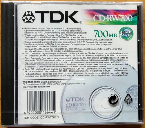 Tdk 700mb 80min - -, cd-rw