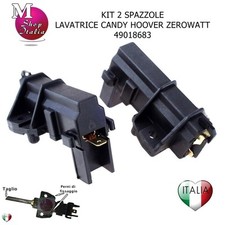 2 Spazzole Carboncini motore Lavatrice Candy Hoover Zerowatt 49018683 COMPATIBIL