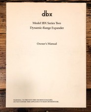 Dbx model 1bx series - model,