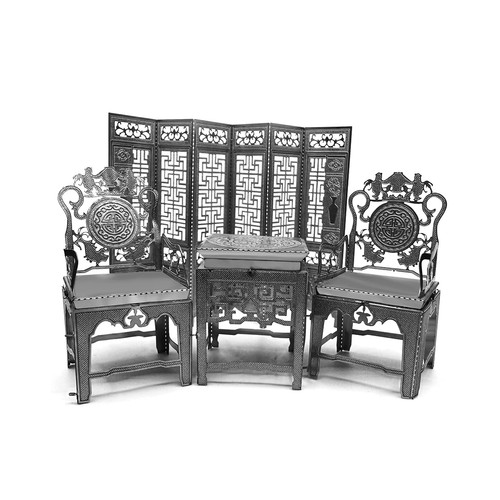 Vintage furniture metal - 3d,