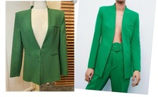 Zara NWT Women Forest Green