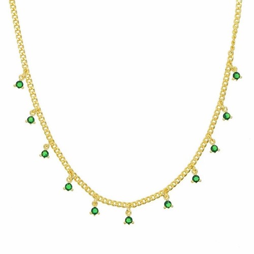 Collana donna oro zirconia - collana,