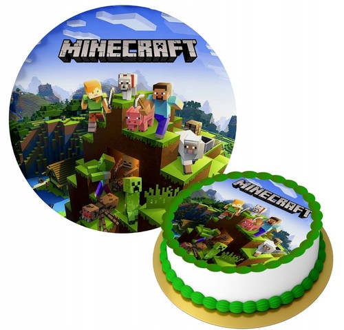 Topper per torta minecraft - topper,