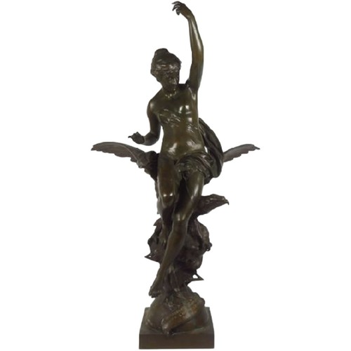 Statua bronzo emile picault - statua,